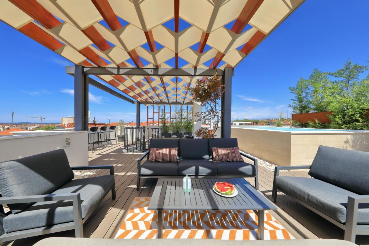 Penthouse Diem - Private Pool With Sea View Задар Екстериор снимка